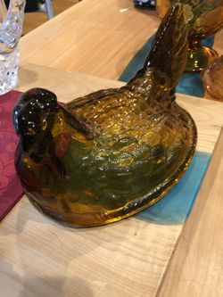 Vintage Hen On A Nest Top Only