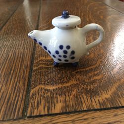 Miniature Teapot Artisan Hand Thrown Porcelain Made In USA