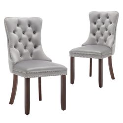 Velvet Dining Chairs, Tufted Kitchen & Dining Room Chairs Set of 2