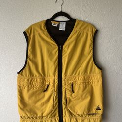 Nike ACG 00s Yellow Utility Vest Size M Fits True To Size