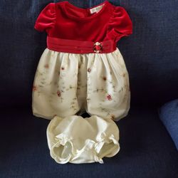 New With Tags. Christmas Holiday Dress Outfit 0-3months