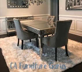 Luxx Mirrored Dining Table