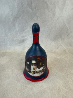 Charles Wysocki, Inc. licensed by MOSAIC ceramic Christmas hand bell