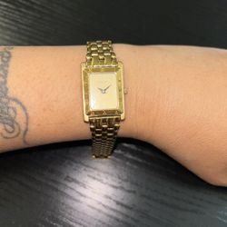 Vintage Certificated Gucci 4200L Gold-Tone Square Watch UNISEX Untested AS IS