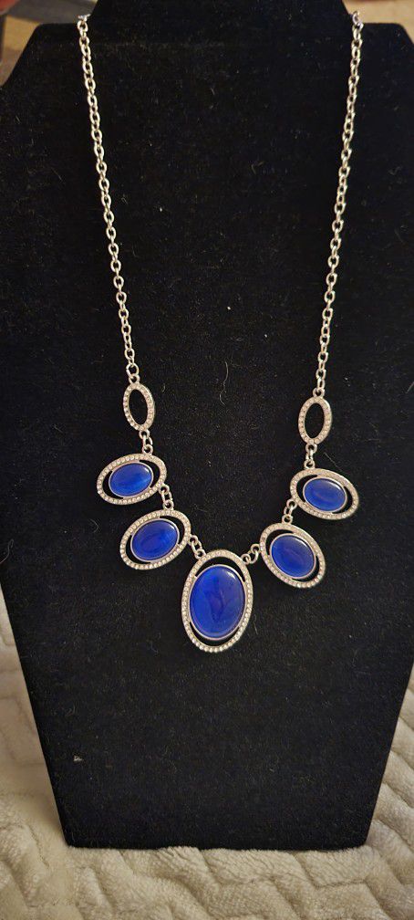 Blue Moonstone Necklace 