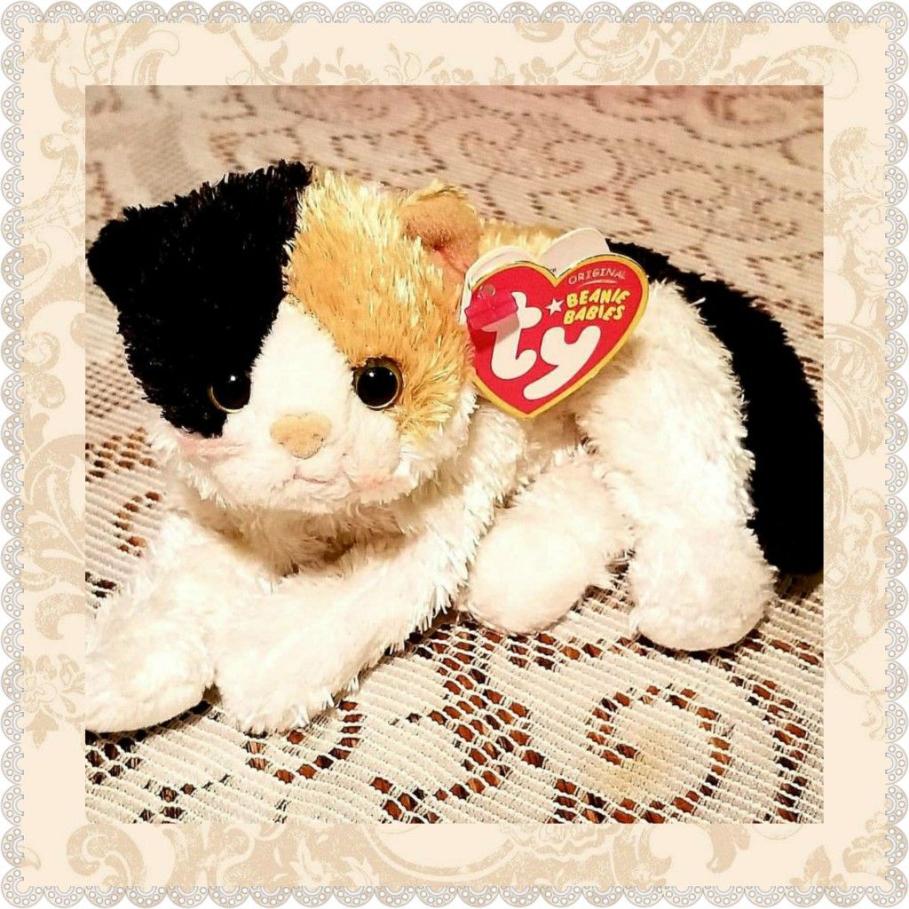 Ty Beanie Baby Hodges the Calico Kitten Cat