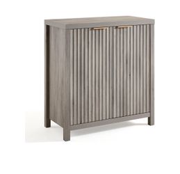 Home Fluted Cabinet, Modern Sideboard Buffet Cabinet with Storage Credenza with Doors & Shelves Media Console Accent for Entryway Hallway Dining Room 