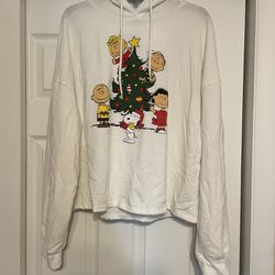 NWOT Peanuts Adult Holiday Hooded Sweatshirt - Size 1X