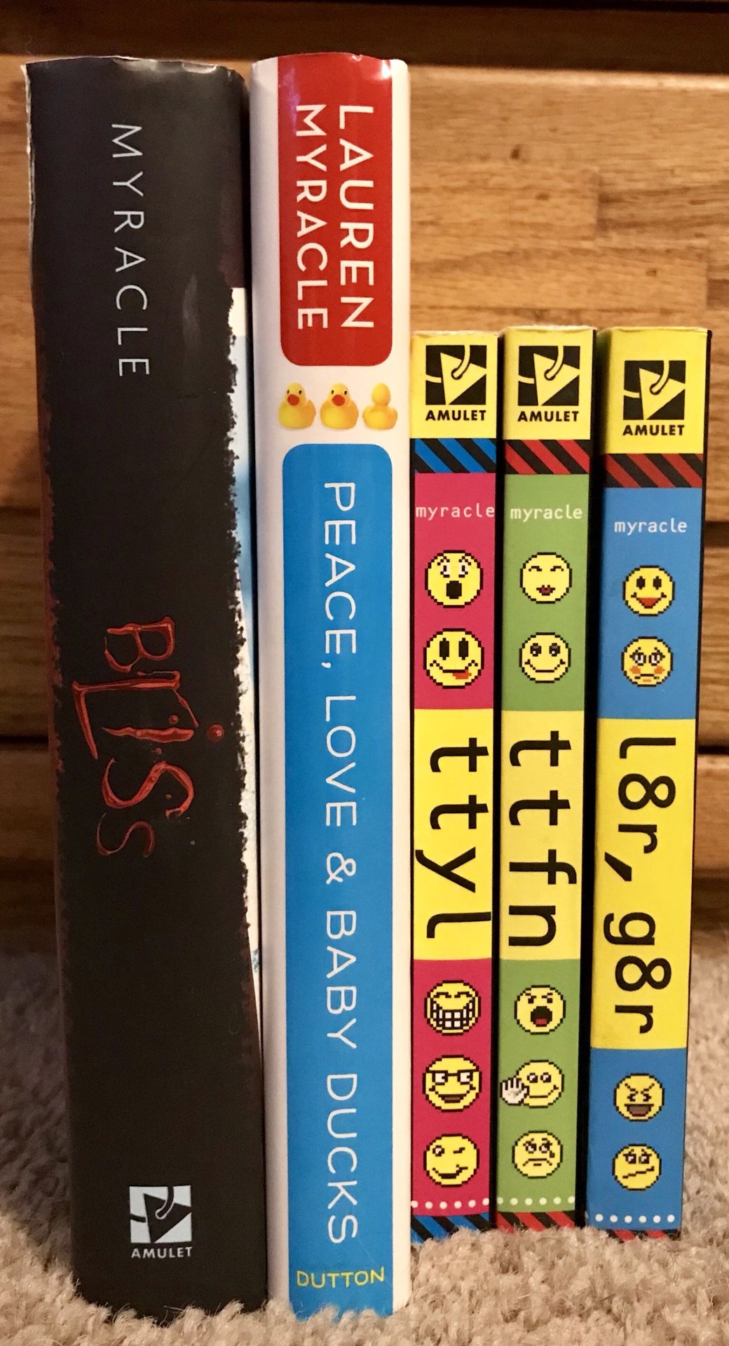5 books by Lauren Myracle (Internet Girls series/Bliss)