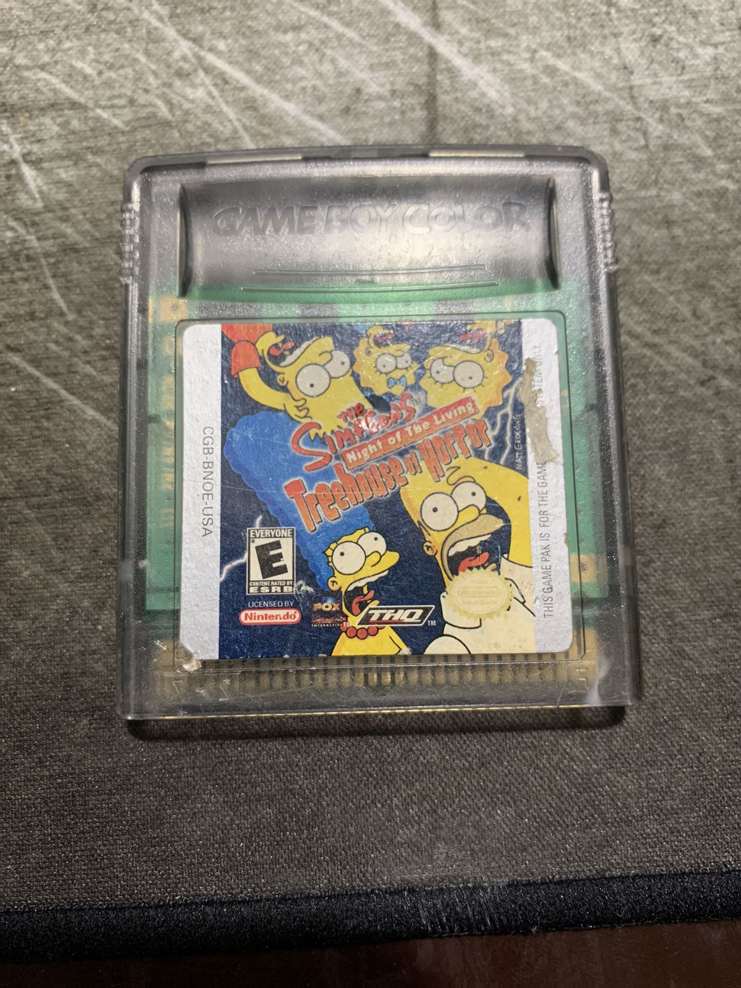 Gameboy Color The Simpsons Treehouse of Horror