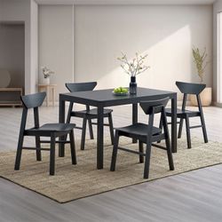 Dining set 5 pc Black finish, New Especial price