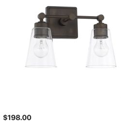 Capital Lighting 121821OB-432 2 Light 10" Tall Bathroom Vanity Light Old Bronze