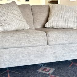 Grey Love Seat One Year New