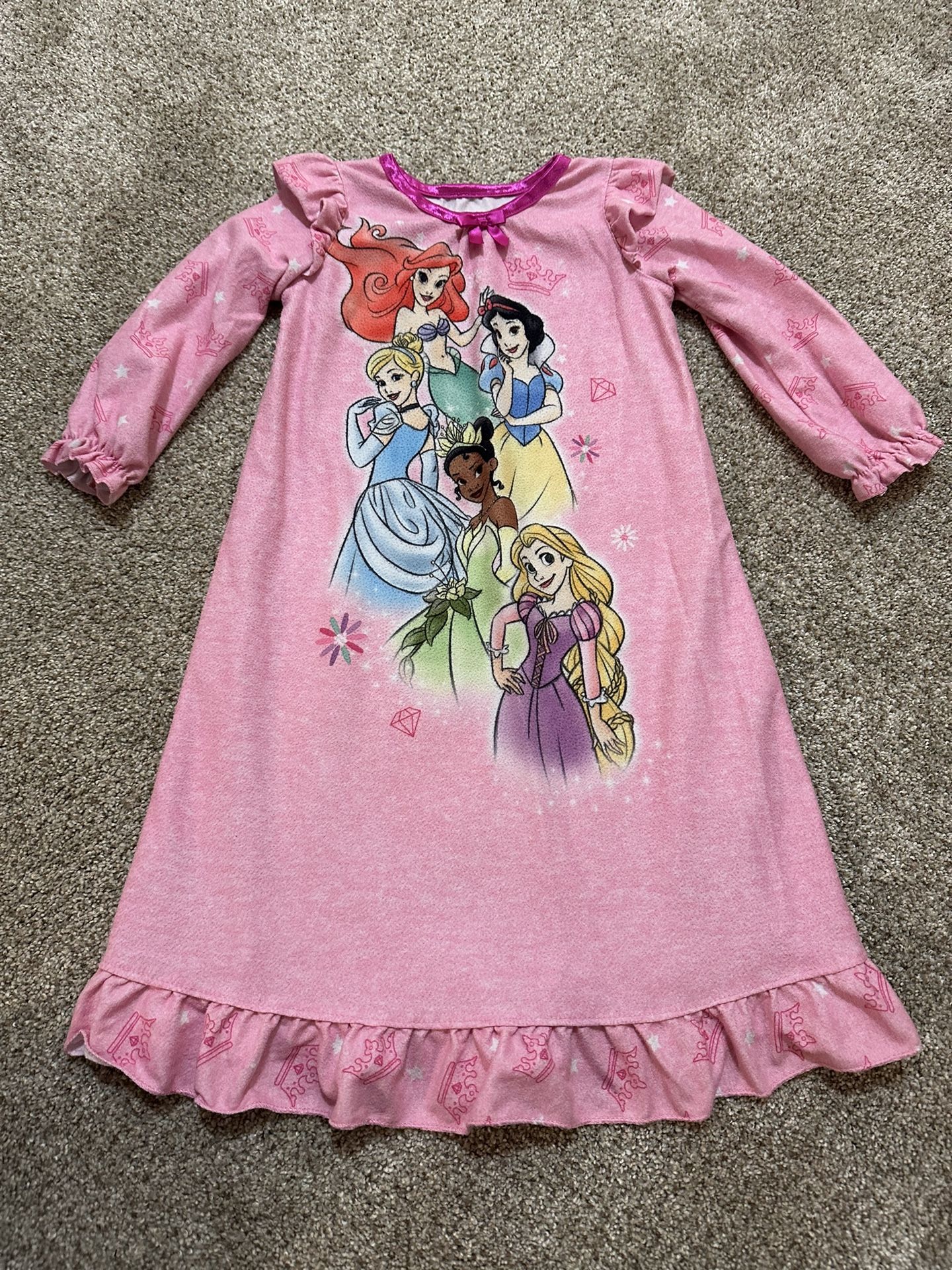 Toddler Girl Long Sleeve Pajama Nightgown Fleece 2T