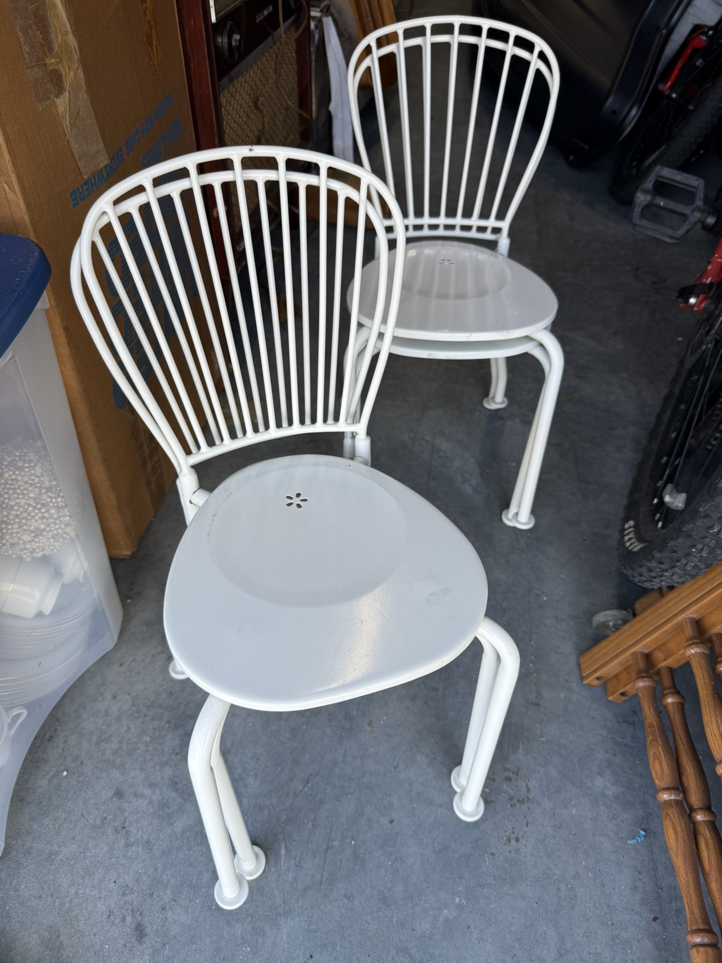 4 Metal Kids Chairs (IKEA)