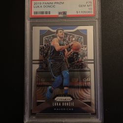LUKA DONCIC PSA 10 PANINI PRIZM  75