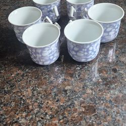 Tea Cups 6 Pc