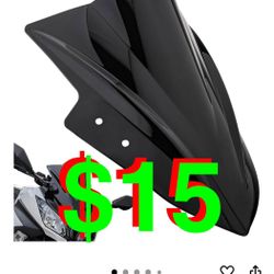 HAZAWA - Double Bubble Windscreen Windshield (Small Scratches from Shipping) Compatible with Kawasaki Ninja 300 EX300 EX300R 2013 2014 2015 2016 2017 