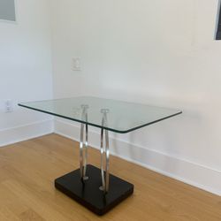 Chrome And Glass Concept Console Table / Hallway Desk 