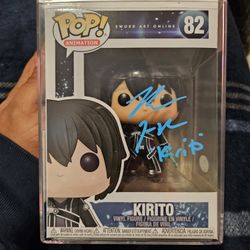 Sword Art Online Kirito Funko Pop Signed