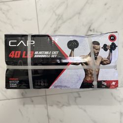 💥💥CAP Barbell 40 lb. Adjustable Cast Iron Dumbbell Set💥💥