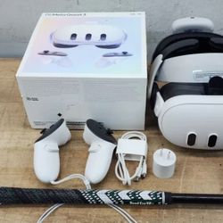 Meta Quest 3 128GB VR Headset + Controllers & Accessories