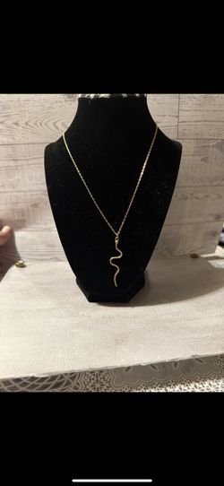 Snake Gold Tone Necklaces 