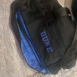 Duke Duffle Bag Black And Royal Blue 