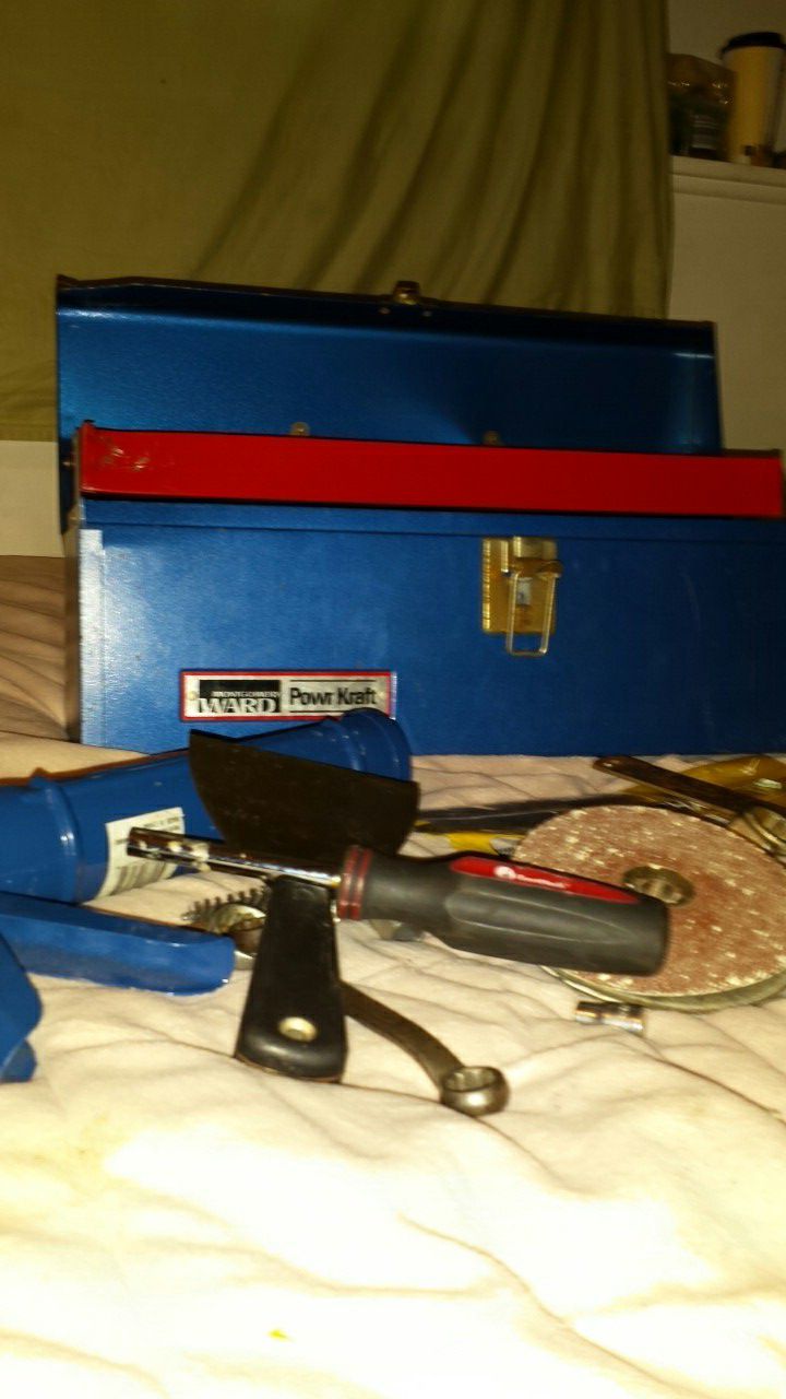 Industrial Tool Box & Assortment of Tools