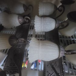 Bathroom Vanity Lights (4) Broze Metal