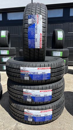 4 BRAND NEW TIRES 215/70r15.