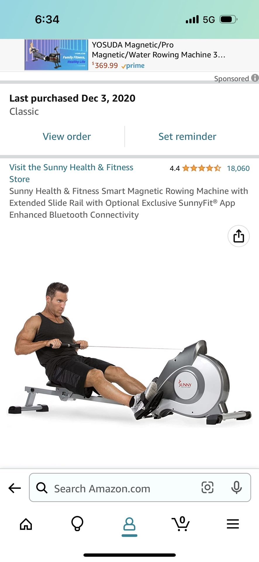 Sunny magnetic rower