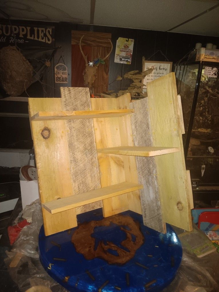 Rustic Corner Shelf