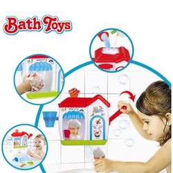 e Ice Creams Bubble Bathtub Toy Bathroom Foam Cone Factory Making Ice Creams Bubble Machine Bathtub Water Toys for Baby (No Batteries Required
