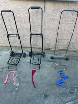 Folding Hand Trucks / Luggage Carts – Set of 3 $20 each
