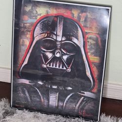 Signed Darth Vader Art - D. Lizardo