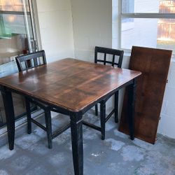 Kitchen/Dining Table With Matching Hutch