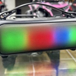 IPX4 Waterproof Speaker with RGB Lights