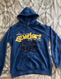 Sp5der Blue Hoodie Nevermind the Punk