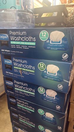 Premium washcloths box of 12