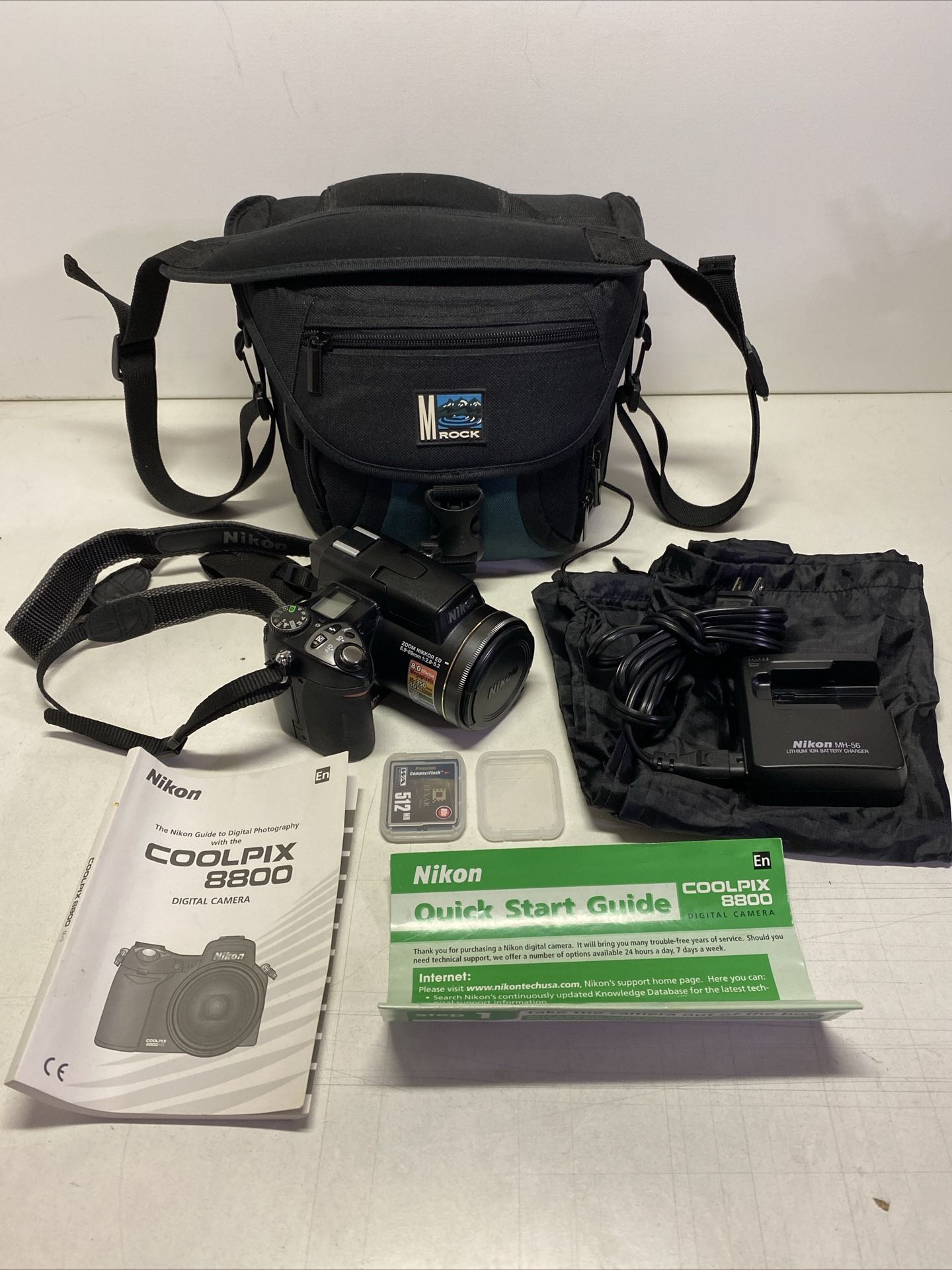 Nikon Coolpix 8800 VR 8MP Digital Camera - Cool Pix with Cases TESTED & WORKS!
