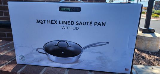3qt hex lined Saute Pan with lid