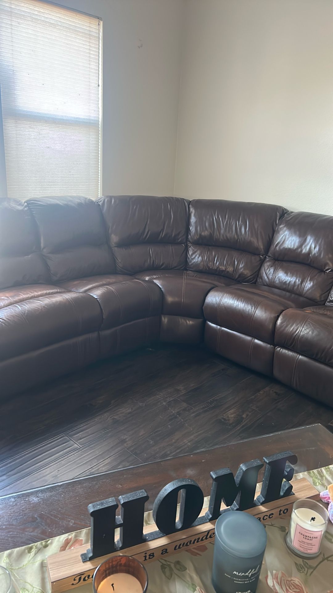 Leather Brown Sofa Se