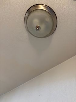 7 Nickel Plated Ceiling Dome Light Fixtures