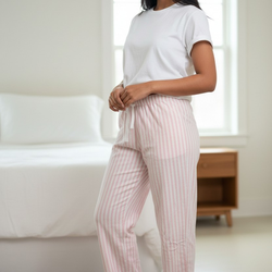 Victoria’s Secret Pink White Stripe Pajama Pants Size S Lounge