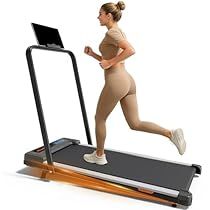 Compact Folding Treadmill with LCD Display Adjustable Speeds Great for Home Cardio