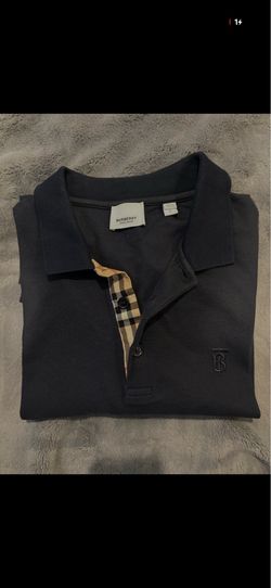 Authentic Burberry Navy Polo Shirt – Men’s Size L