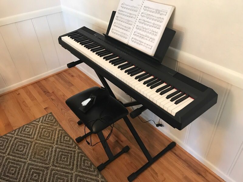 Yamaha P-108 Digital Piano with Pedal and chair for Sale in Dallas