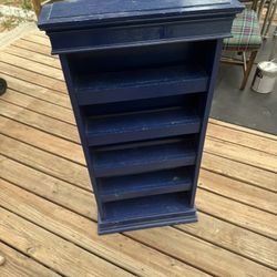 Wooden CD Shelf Custom Made Vintage 