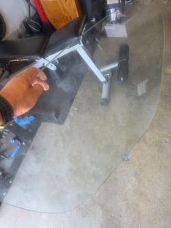 37" glass top